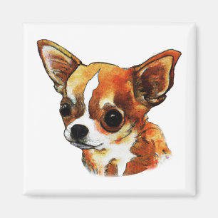Watercolor Chihuahua Magnet