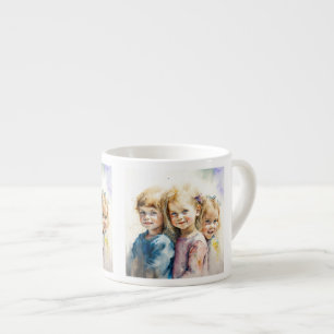 Watercolor Children Espresso Mug