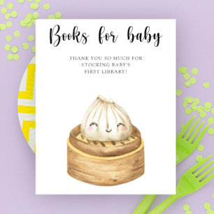 Watercolor Chinese dumpling - books for baby Poster
