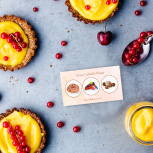 Watercolor Chocolate Desserts Bakery  Business Card