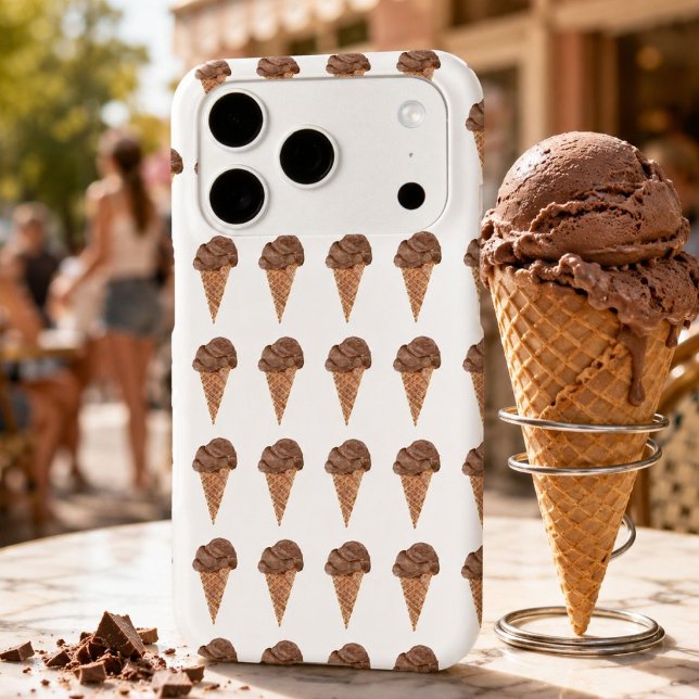 Watercolor Chocolate Ice Cream Pattern (Creator Uploaded)