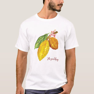 Watercolor chocolate tree fruit T-Shirt