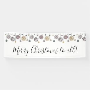 Watercolor Christmas banner