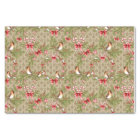 Watercolor Christmas Bird Pine Branches Holly