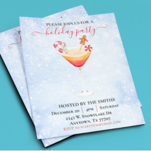 Watercolor Christmas Cocktail Party Budget