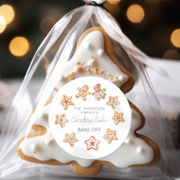 Watercolor Christmas Cookie Bake Off Favour