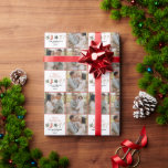 Watercolor Christmas cookie multi photo rustic Wrapping Paper<br><div class="desc">A fun festive design featuring watercolor winter favourites - hot chocolate,  candy cane,  stocking. Merry Christmas in contemporary script font,  perfect to celebrate the holiday season. The multi photo Christmas gift wrap can be edited,  part of a collection.</div>