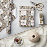 Watercolor Christmas cookie multi photo rustic Wrapping Paper<br><div class="desc">A fun festive design featuring watercolor winter favourites - hot chocolate,  candy cane,  stocking. Merry Christmas in contemporary script font,  perfect to celebrate the holiday season. The multi photo Christmas gift wrap can be edited,  part of a collection.</div>