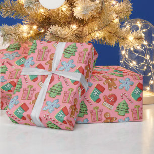 Watercolor Christmas Cookies Wrapping Paper