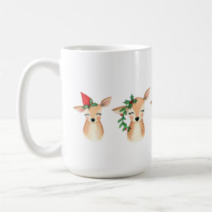 Watercolor Christmas Cute Caribou Mug