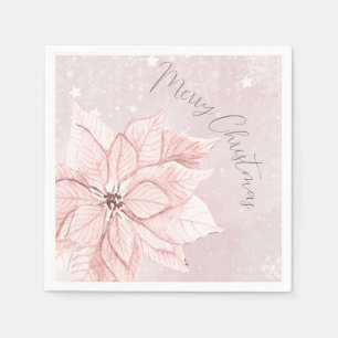 watercolor Christmas Flower birthday Napkin