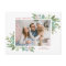 Watercolor Christmas Foliage and Holly Frame Photo