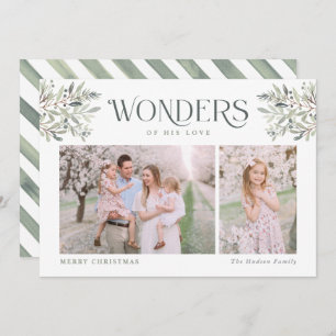 Watercolor Christmas Foliage Religious Holiday Car