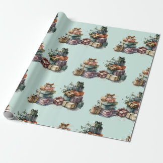 Watercolor Christmas Gifts Wrapping Paper