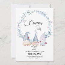 Watercolor christmas gnomes