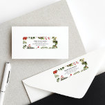 Watercolor Christmas Greenery Return Address Return Address Label<br><div class="desc">Introducing our Custom Christmas Open House Return Address Label that promises to spread holiday cheer and set the tone for your festive gathering! Our uniquely designed invitation captures the true essence of the holiday spirit. Adorned with vibrant greenery foliage, luscious berries, and a classic toy nutcracker, this label is the...</div>