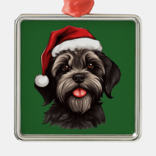 Watercolor Christmas Havanese Ornament