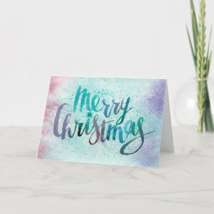 Watercolor Christmas Holiday Card