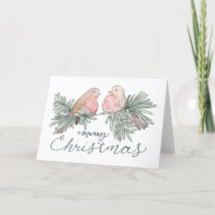 Watercolor Christmas Holiday Card