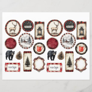 Watercolor Christmas Holiday Season Ephemera