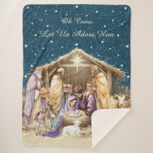Watercolor Christmas Nativity