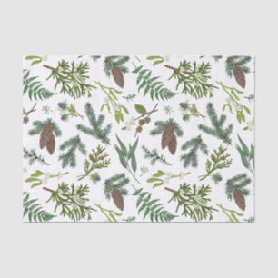 Watercolor Christmas Nature & Forest Illustration  Tissue Paper