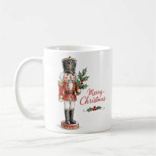 Watercolor Christmas Nutcracker Coffee Mug