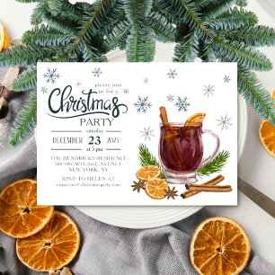 Watercolor Christmas Party Invitation