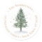 Watercolor Christmas Pine Tree Return Address 