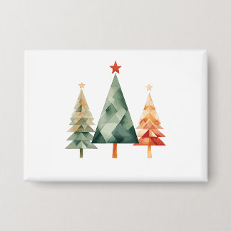 Watercolor Christmas Pine Trees
