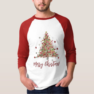 Watercolor Christmas Polka Dot Tree T-Shirt