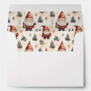 Watercolor Christmas Santa Claus 2 - Envelope