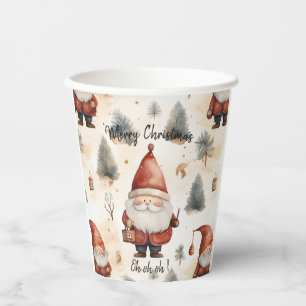 Watercolor Christmas Santa Claus 2 -  Paper Cups