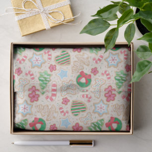 Watercolor Christmas Sugar Cookies Tissue Paper 