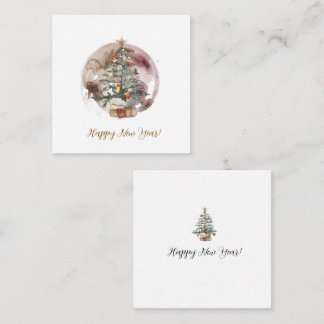 Watercolor Christmas Tree Card