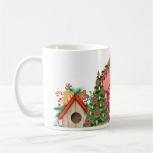 Watercolor Christmas tree coffee mug wrap