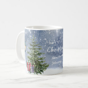 Watercolor Christmas Tree Lantern Gifts Keepsake Coffee Mug