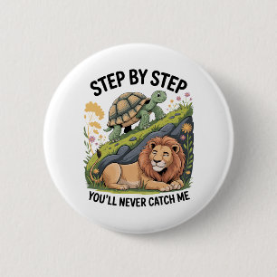 Watercolor Christmas Turtle 6 Cm Round Badge