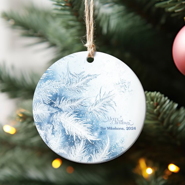 Watercolor Christmas Winter Wonderland Ornament (Creator Uploaded)