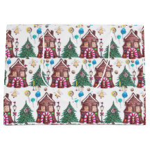 Watercolor Christmas Wonderland Pattern