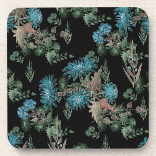 Watercolor , chrysanthemums coaster