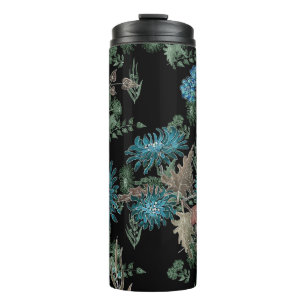 Watercolor , chrysanthemums thermal tumbler