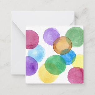 Watercolor Circles Card