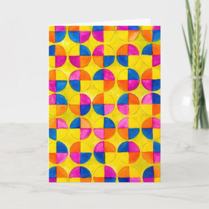 Watercolor Circles ¡Feliz cumpleaños! Bday Card