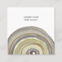 Watercolor Circles Rings Abstract Minimal Neutrals
