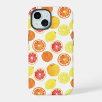 Watercolor Citrus Fruit Pattern