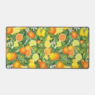 Watercolor Citrus Garden Desk Mat