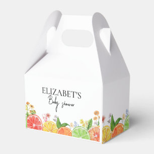 Watercolor Citrus Little Cutie Baby Shower  Favour Box
