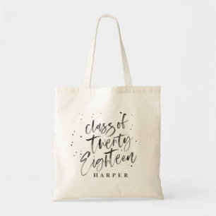 watercolor class of twenty eighteen tote bag