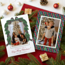 Watercolor Classic Tartan Plaid Ribbon Photo